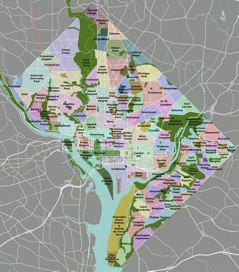 File:DC neighborhoods map.png - Wikitravel