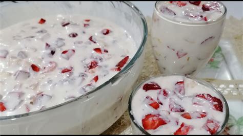 Fresas con crema y queso philadelphia - YouTube