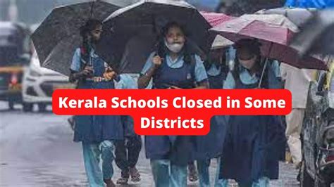 Kerala Rains: Schools Closed in Some Districts Due To Heavy Rain, Check ...