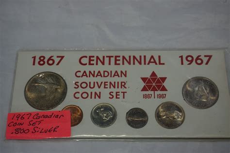 1967 CENTENNIAL CANADIAN COIN SET .800 SILVER