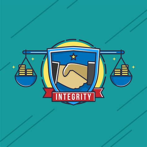 Integrity Badge Vector 206542 Vector Art at Vecteezy