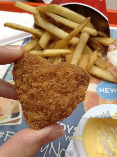 Chicken Nuggets shaped like hearts. | Chicken nuggets, Chicken, Nugget