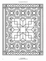 Easy Patchwork Quilt Pages Coloring sketch template