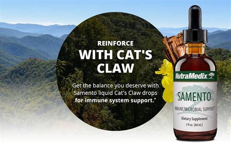 Amazon.com: NutraMedix Samento Cat's Claw Tincture - Peruvian Cat's Claw Extract for Immune ...