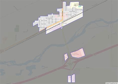 Map of Big Springs village - Thong Thai Real