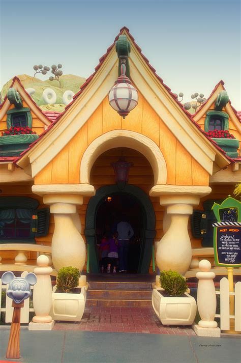 Mickey Mouse House Disneyland Toontown Photograph by Thomas Woolworth