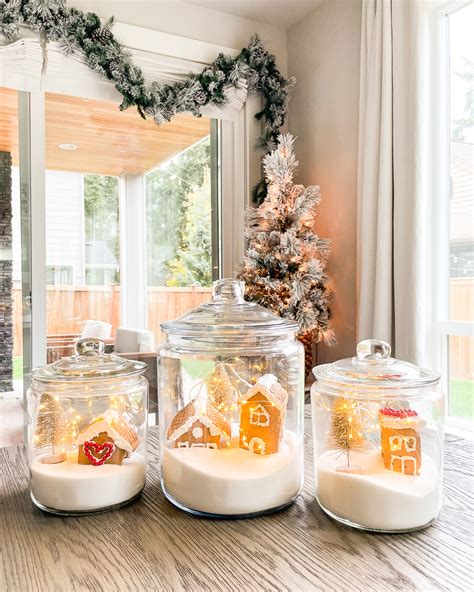 DIY Christmas Village Jars | Just A Tina Bit