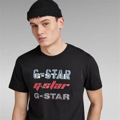 Triple Logo Graphic T-Shirt | Black | G-Star RAW® ZA