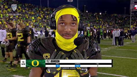 ‘Something I always dreamed of’: Tez Johnson after career outing in Oregon’s dominant win vs ...