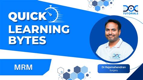 DocTutorials' #QuickLearningByte | MRM- Surgery | Dr Rajamahendran ...