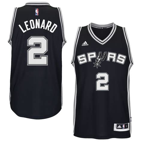 adidas Kawhi Leonard San Antonio Spurs Black Player Swingman Jersey