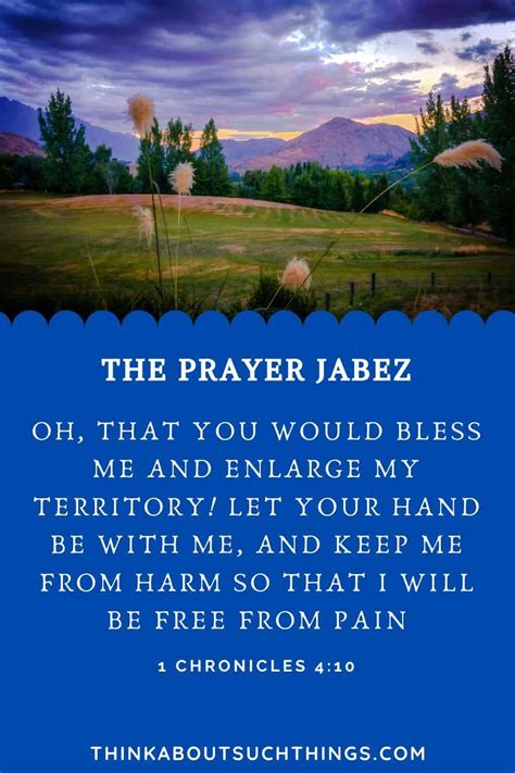 The Prayer Of Jabez: 3 Powerful Lessons | Think About Such Things