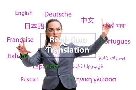 Concept of Online Translation from Foreign Language Stock Photo - Image ...