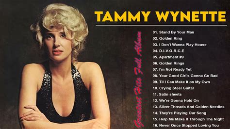 Tammy Wynette Best Songs Of All Time | Tammy Wynette Greatest Hits Full Album - YouTube