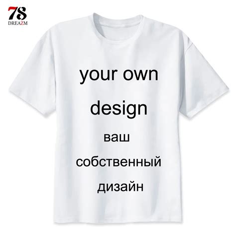 Your own Design Brand T Shirt Logo/Picture customize Short Sleeve DIY T shirt Plus Size Custom ...