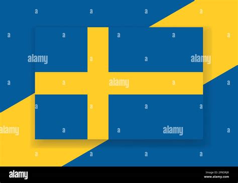 Vector Sweden Flag. Country flag design. Flat vector flag Stock Vector ...