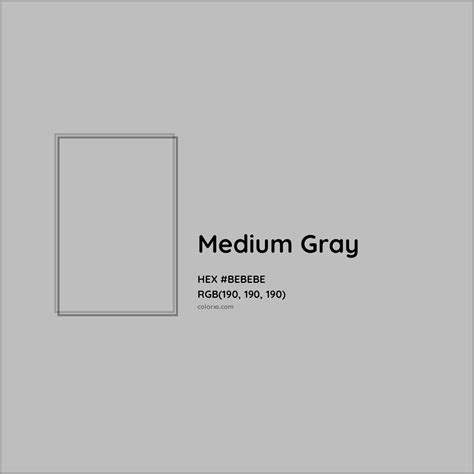 About Medium Gray - Color codes, similar colors and paints - colorxs.com