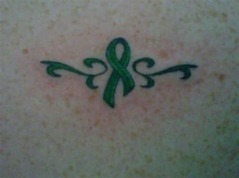 Kidney Cancer Ribbon tattoo