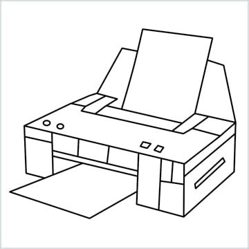 How To Draw A Printer Step by Step - [9 Easy Phase]