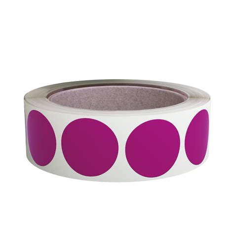 Royal Green Labels Stickers Rolls 30mm Purple Dots Sticker 1.25 inch - 1000 Pack - Walmart.com