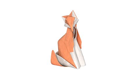 3D Origami Fox Model - TurboSquid 1817536