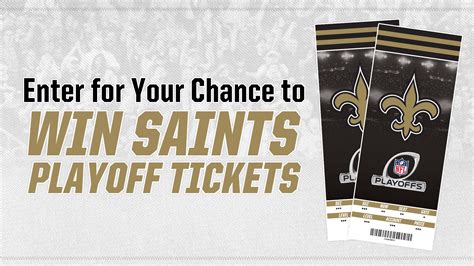 Saints Playoff Tickets Sweepstakes | New Orleans Saints ...