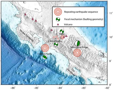 Repeating earthquakes discovered in Costa Rica - Temblor.net