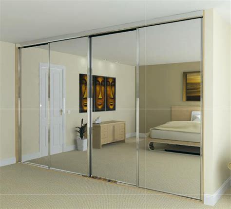 China Mirrored Wardrobe Doors with ANSI and En12150 Certificate - China ...