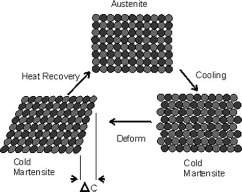 Martensitic phase transformation scheme | Download Scientific Diagram