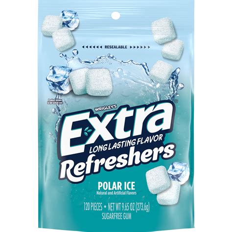 Extra Refreshers Polar Ice Bulk Chewing Gum Bag, 120 pc - Walmart.com ...