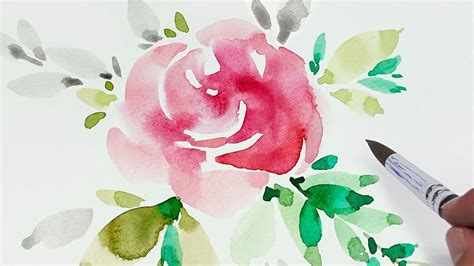 [LVL3] Wet on wet painting technique | Watercolor flower painting - YouTube