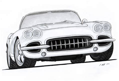 1962 Chevy Corvette Roadster Pro Touring Drawing by Vertualissimo on DeviantArt