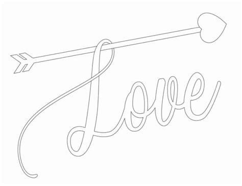 "Love" in Bubble Letters (3 Free Printables)