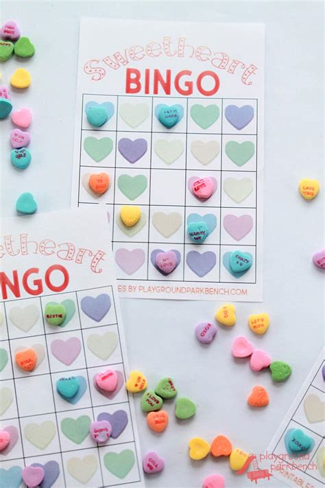 Conversation Hearts Valentine Bingo