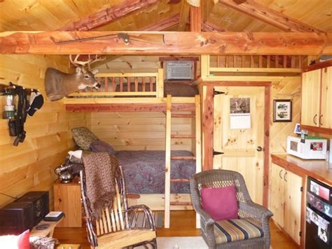 Trophy Amish Cabins, LLC - INTERIORS | Tiny house cabin, Cabin ...