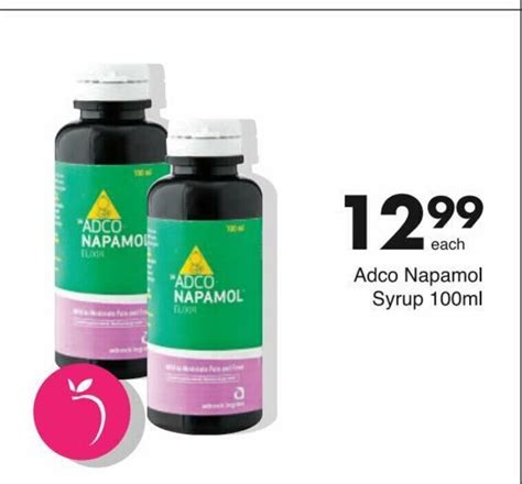 Adco Napamol Syrup 100ml offer at Save