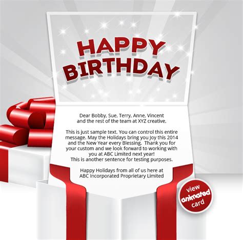 Corporate Birthday eCards | Employees & Clients Happy Birthday Cards