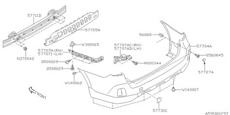 Subaru Outback Bumper Cover. Bumper PUNCHING ROBK. Face (Rear, Painted). NO For RAB. For ...