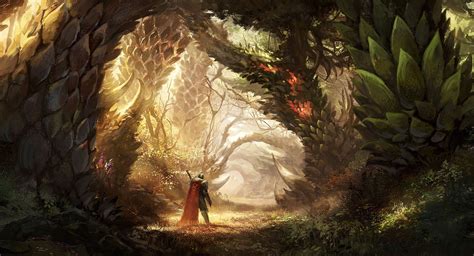 Mystic Forest_0705, Won Jun Tae on ArtStation at https://www.artstation.com/artwork/488vzl ...