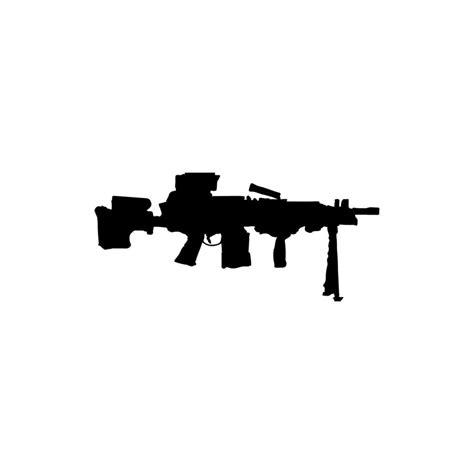 Machine gun icon. Simple style no war poster background symbol. Machine gun brand logo design ...