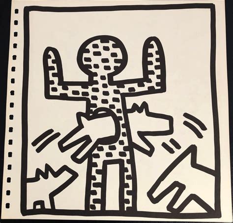 Keith Haring - Keith Haring barking dog lithograph 1982 (Haring ...