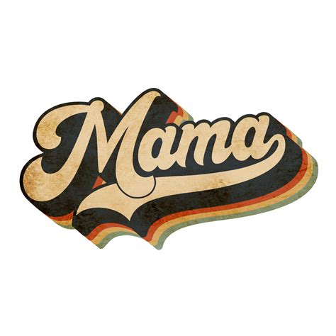 mama belettering vintage design 8490120 PNG