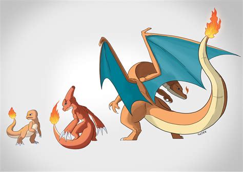 Charizard Evolution by YOXeven on DeviantArt