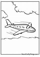 Simple Airplane Coloring Page sketch template