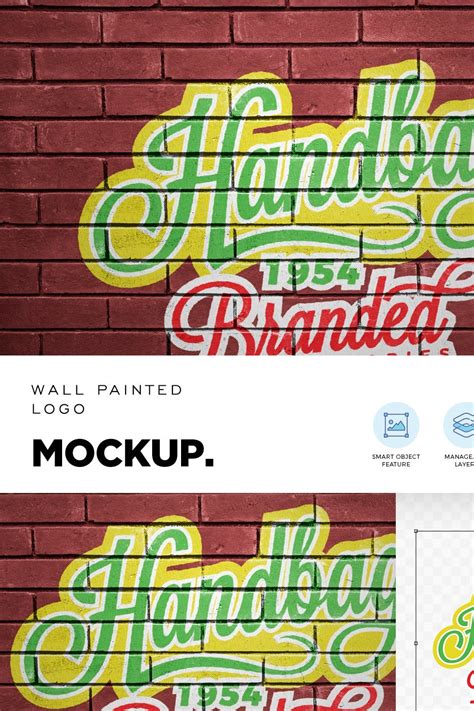 Bricks Wall Painted Logo Mockup – MasterBundles