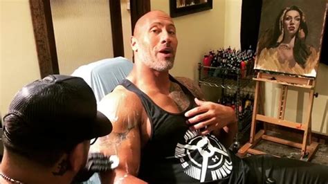 The Rock Covers Up Iconic Bull Tattoo with Bigger Bull Tattoo