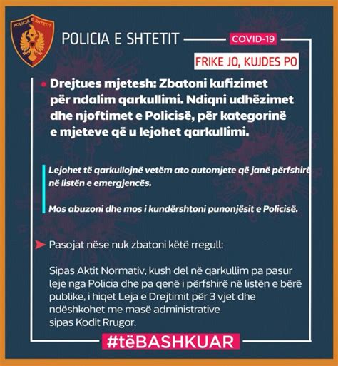 Njoftim nga policia e Shtetit | Miresevini ne faqen zyrtare te Bashkise Prrenjas