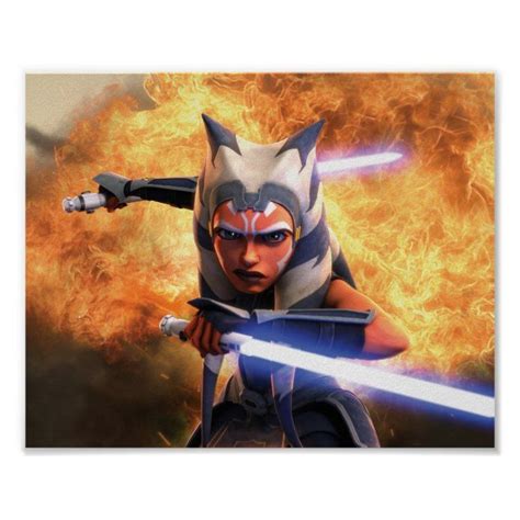 The Clone Wars | Ahsoka Tano Poster | Zazzle | Clone wars ahsoka, Clone ...