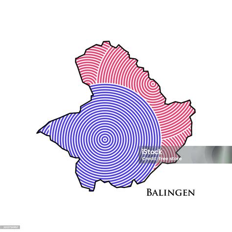 Balingen Map World Map International Vector Template German Region Silhouette Vector ...