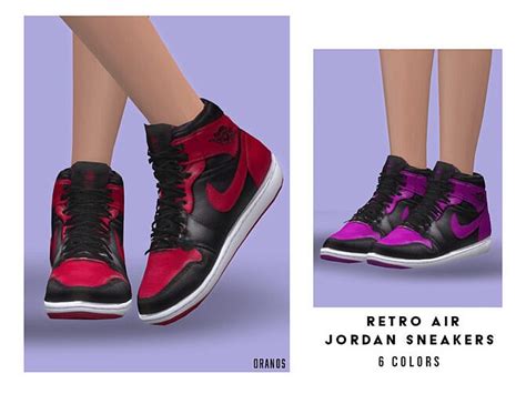 Retro Air Jordan Sneakers F by OranosTR at TSR » Sims 4 Updates